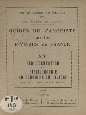 cover image of Réglementation et bibliographie du tourisme en rivière (15)
